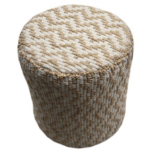 Felicia Recycled Cotton & Jute Pouffe